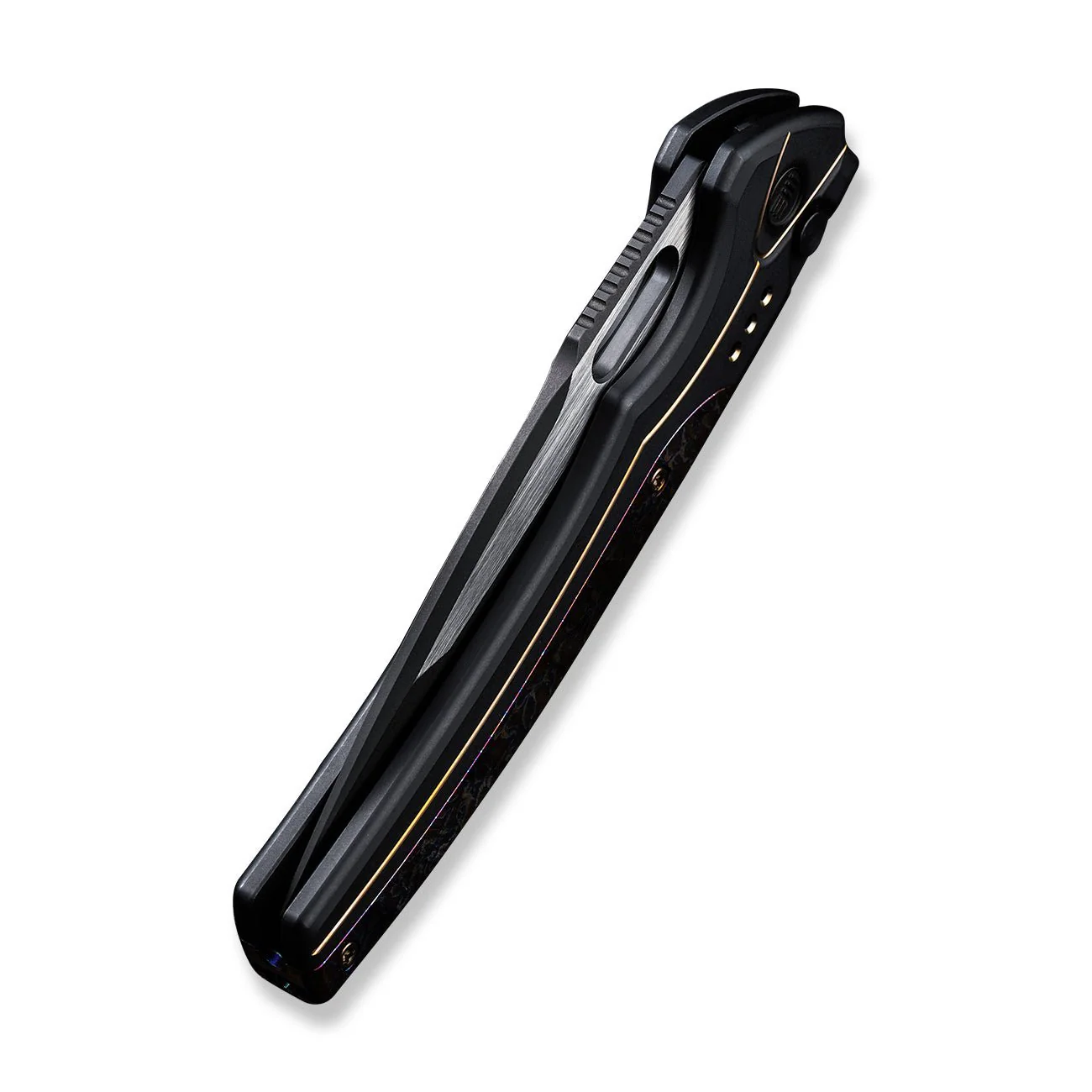 WEKNIFE Exciton Flipper & Thumb Hole & Button Lock Knife Titanium Handle (3.68" CPM 20CV Blade) WE22038A-4 - Image 8