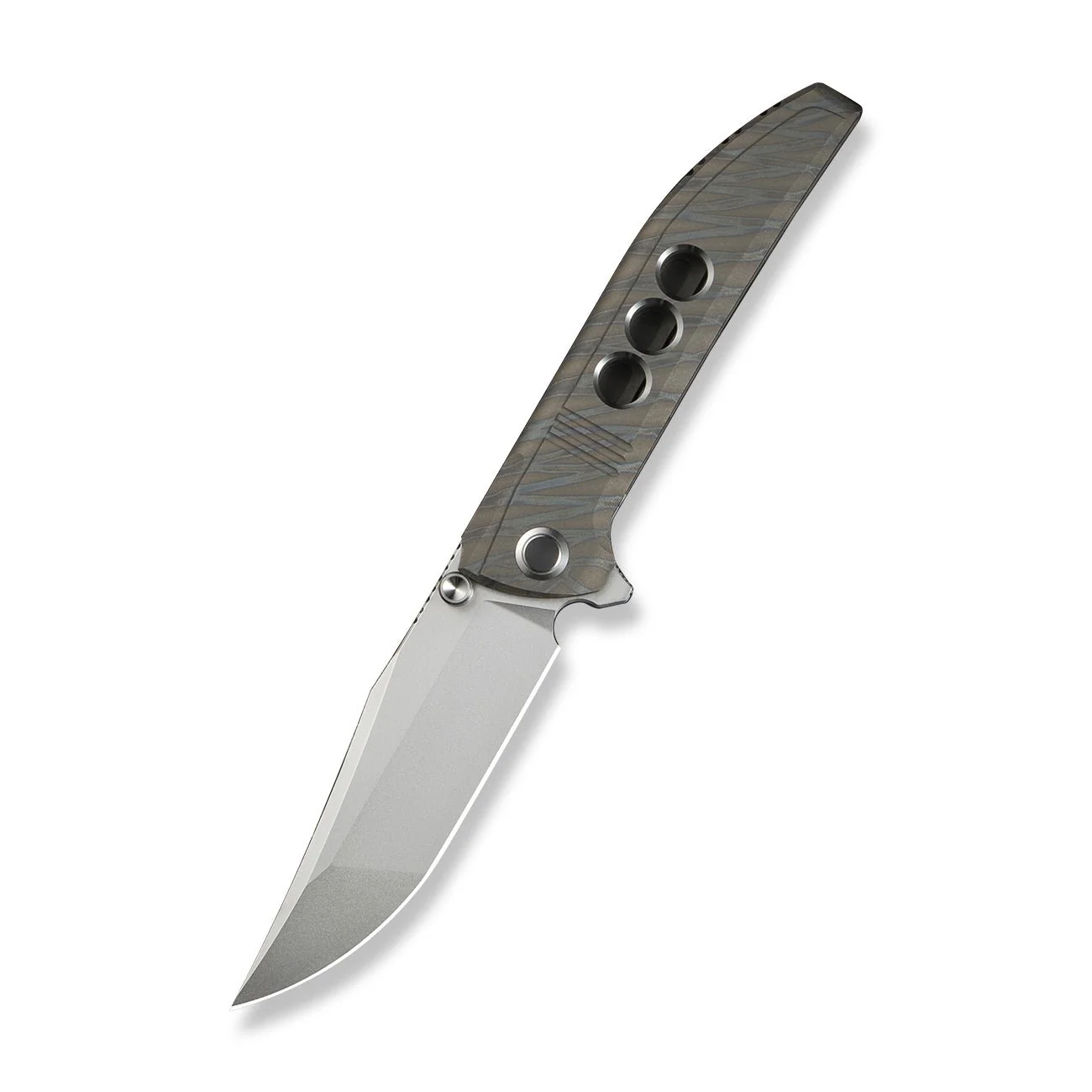 WEKNIFE Ezinta Flipper & Thumb Stud Knife Titanium Handle (3.99" M390 Blade) WE22041-4 - Image 3