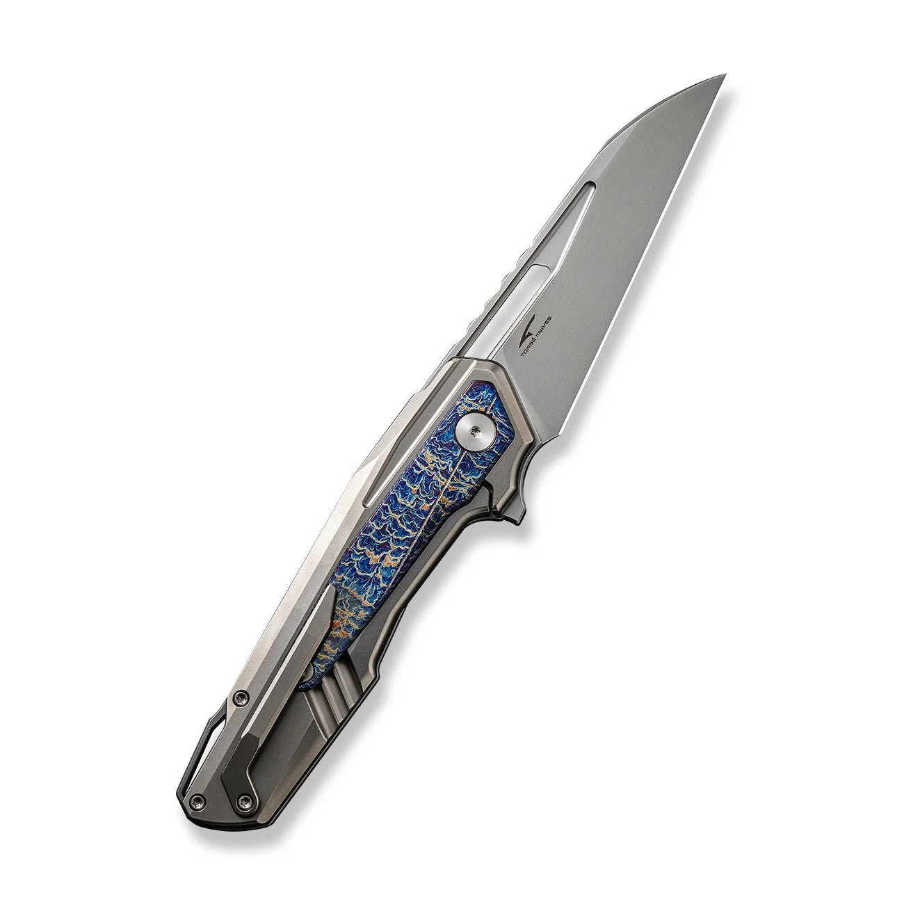 WEKNIFE Falcaria Flipper & Thumb Hole Knife Titanium Handle (3.64" CPM 20CV Blade) WE23012B-1 - Image 2
