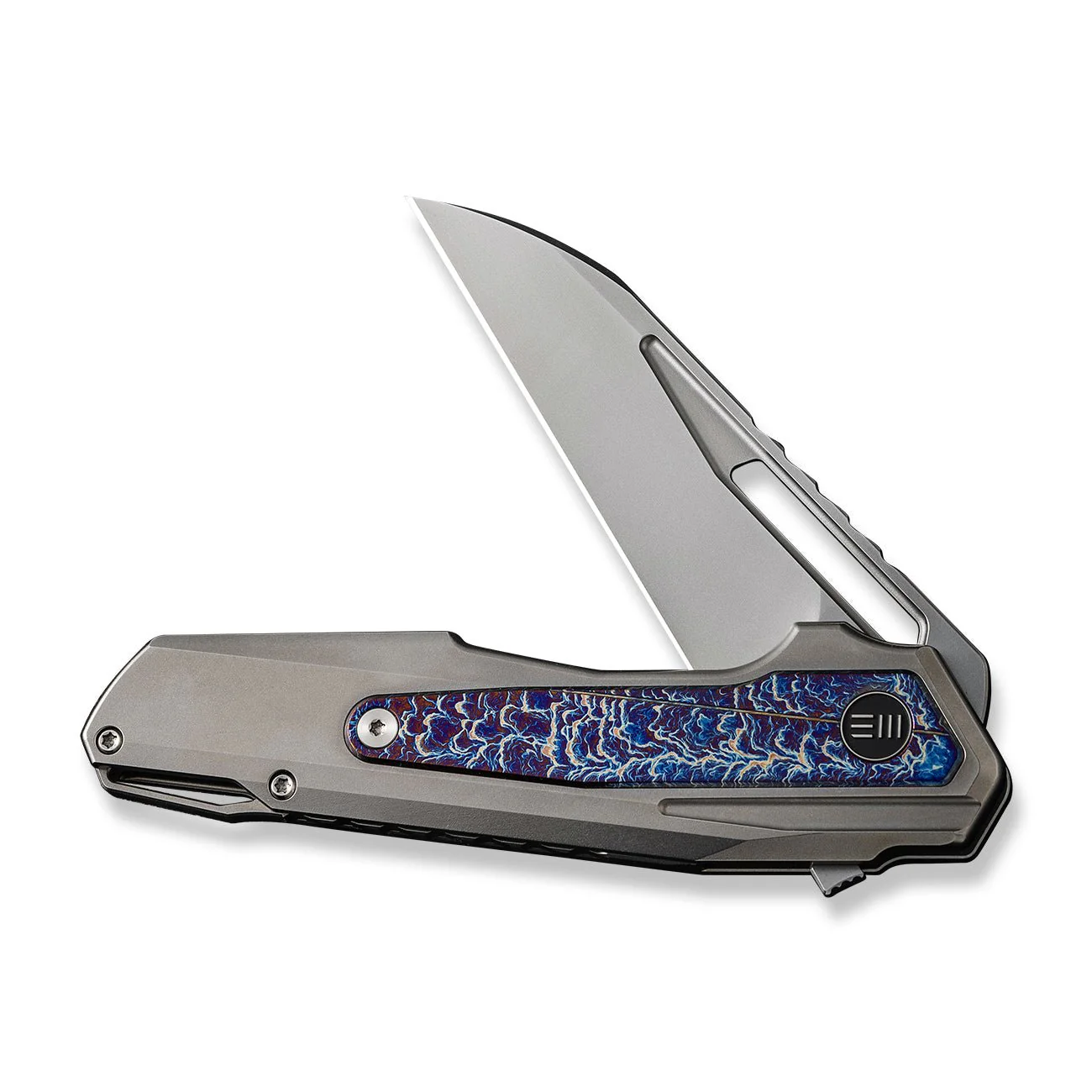 WEKNIFE Falcaria Flipper & Thumb Hole Knife Titanium Handle (3.64" CPM 20CV Blade) WE23012B-1 - Image 5