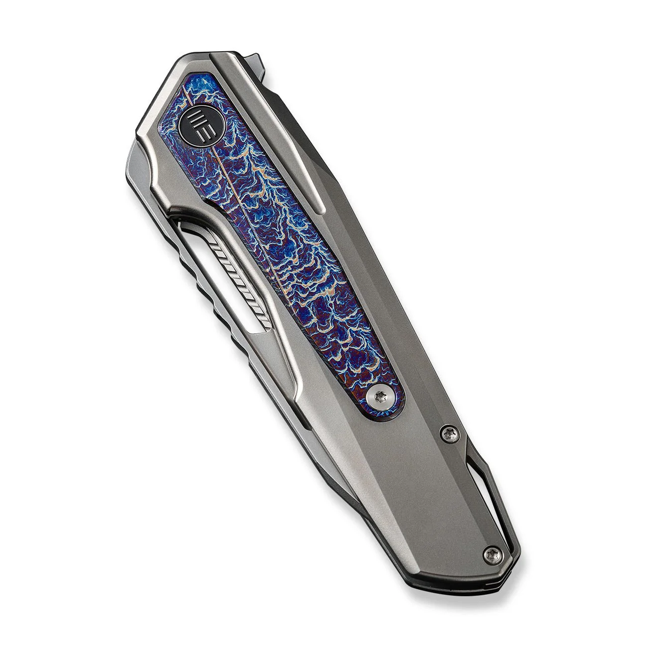 WEKNIFE Falcaria Flipper & Thumb Hole Knife Titanium Handle (3.64" CPM 20CV Blade) WE23012B-1 - Image 6