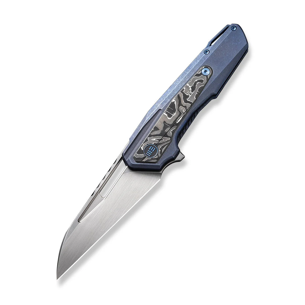WEKNIFE Falcaria Flipper & Thumb Hole Knife Titanium & Carbon Fiber Handle (3.64" CPM 20CV Blade) WE23012B-3 - Image 3
