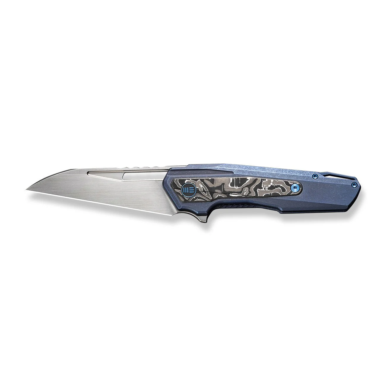 WEKNIFE Falcaria Flipper & Thumb Hole Knife Titanium & Carbon Fiber Handle (3.64" CPM 20CV Blade) WE23012B-3 - Image 4