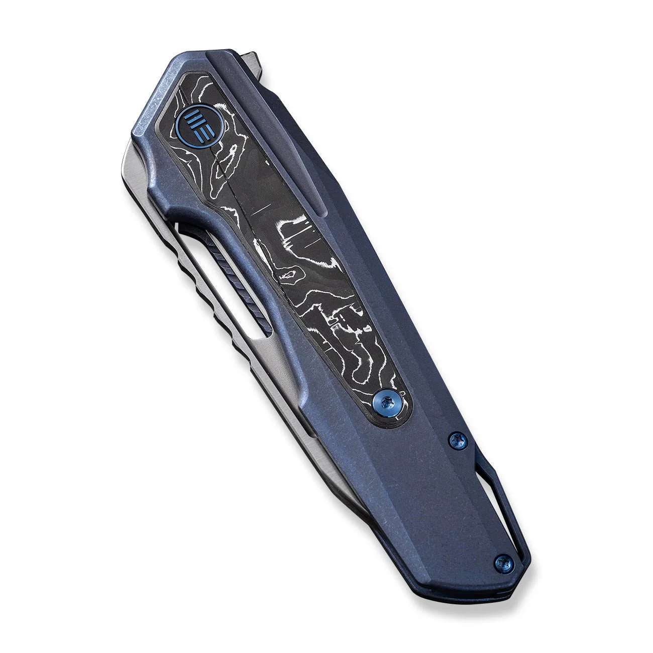 WEKNIFE Falcaria Flipper & Thumb Hole Knife Titanium & Carbon Fiber Handle (3.64" CPM 20CV Blade) WE23012B-3 - Image 6