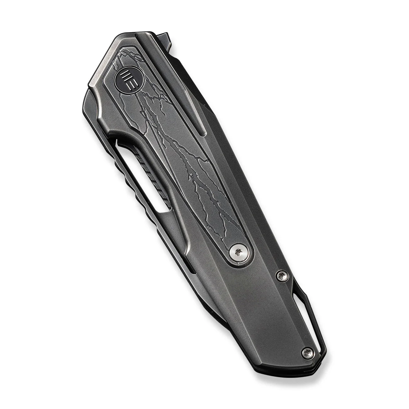 WEKNIFE Falcaria Flipper & Thumb Hole Knife Titanium Handle (3.64" CPM 20CV Blade) WE23012B-4 - Image 6