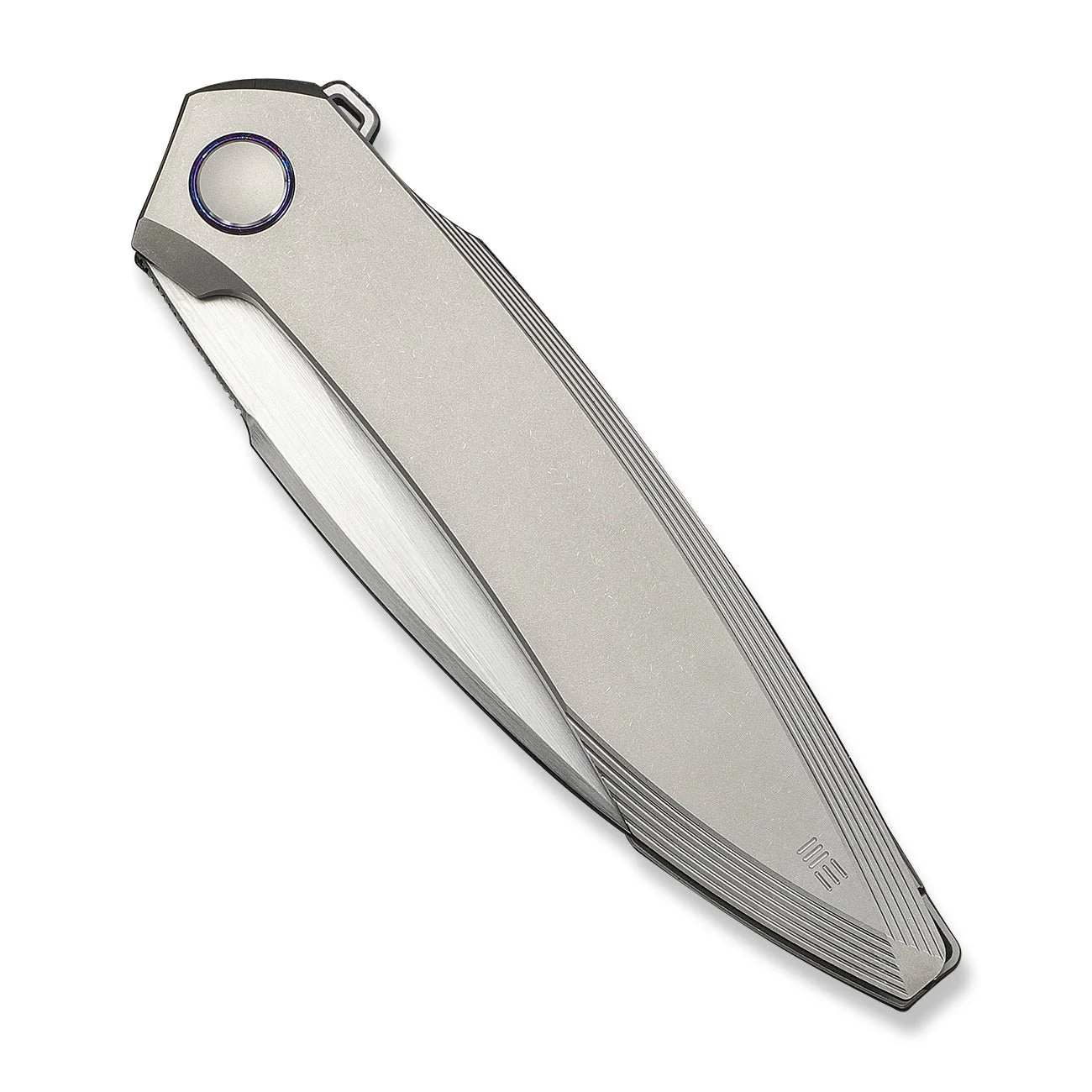WEKNIFE Fluxor Flipper Knife Titanium Handle (3.98" M390 Blade) WE23071-2 - Image 6