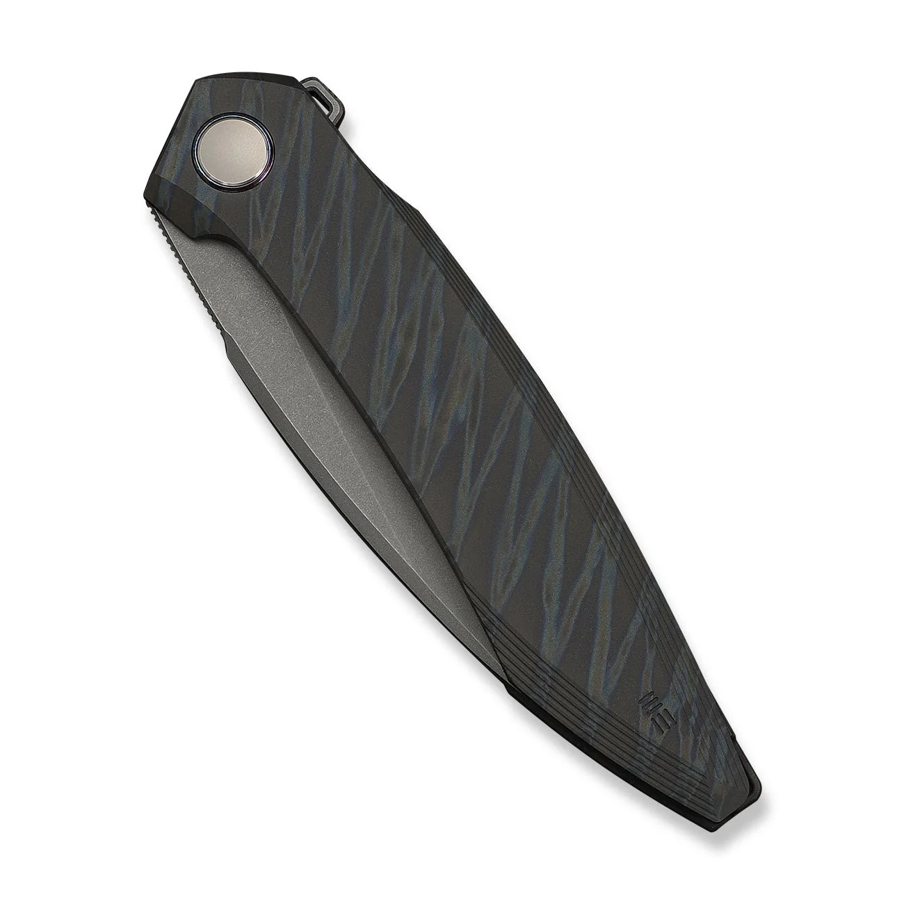 WEKNIFE Fluxor Flipper Knife Titanium Handle (3.98" M390 Blade) WE23071-3 - Image 6