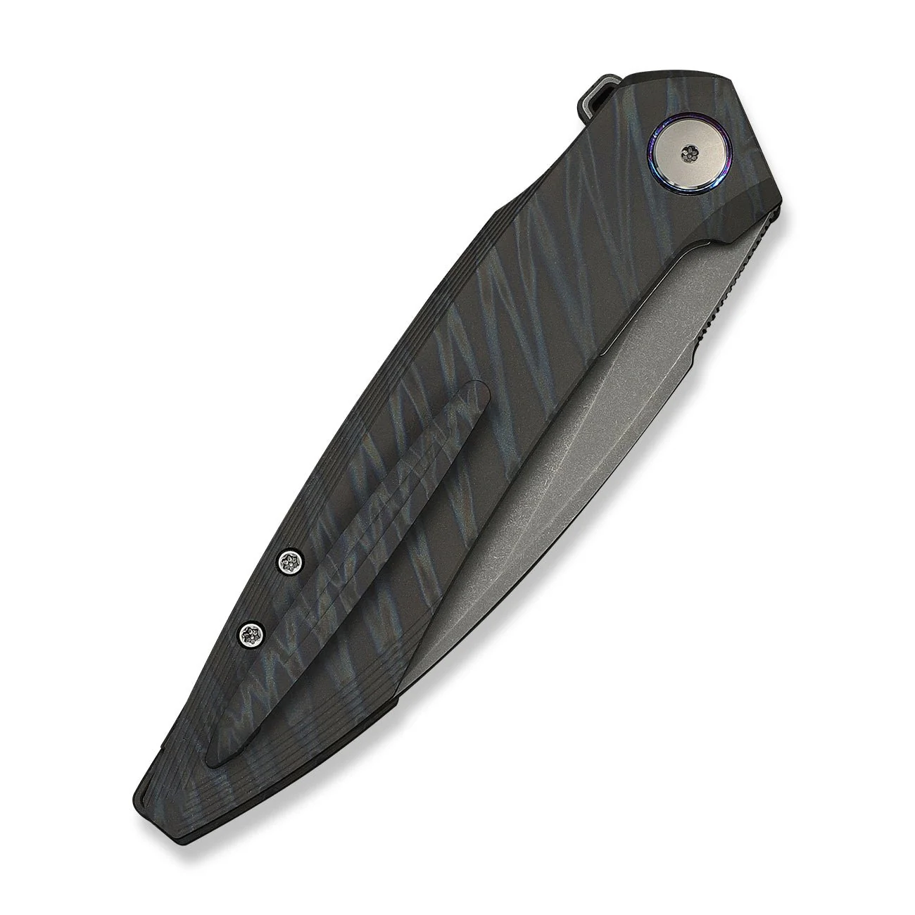 WEKNIFE Fluxor Flipper Knife Titanium Handle (3.98" M390 Blade) WE23071-3 - Image 7