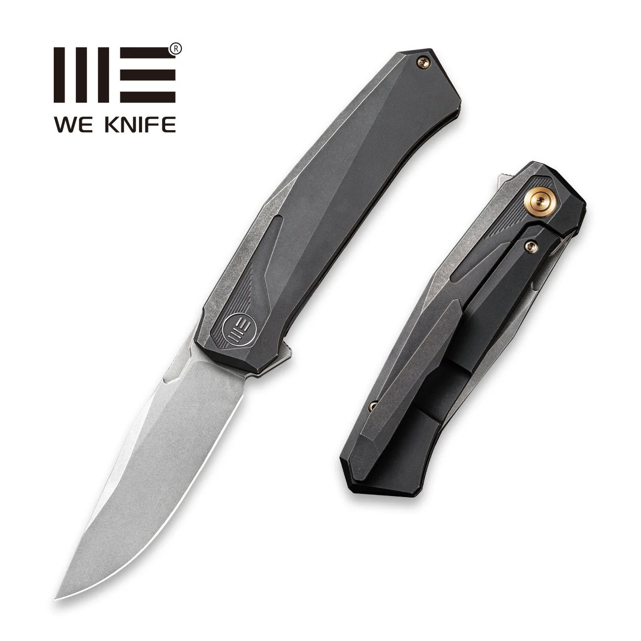 WEKNIFE Gava Flipper Knife Titanium Handle (3.25" CPM 20CV Blade) 2006B