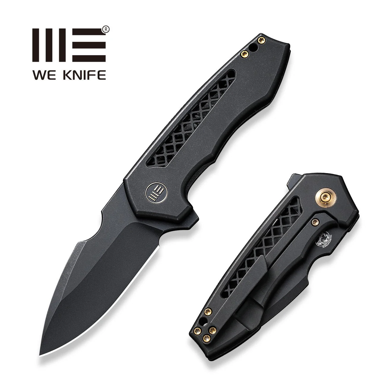 WEKNIFE Harpen Flipper Knife Titanium Handle (2.98" CPM 20CV Blade) WE23019-1