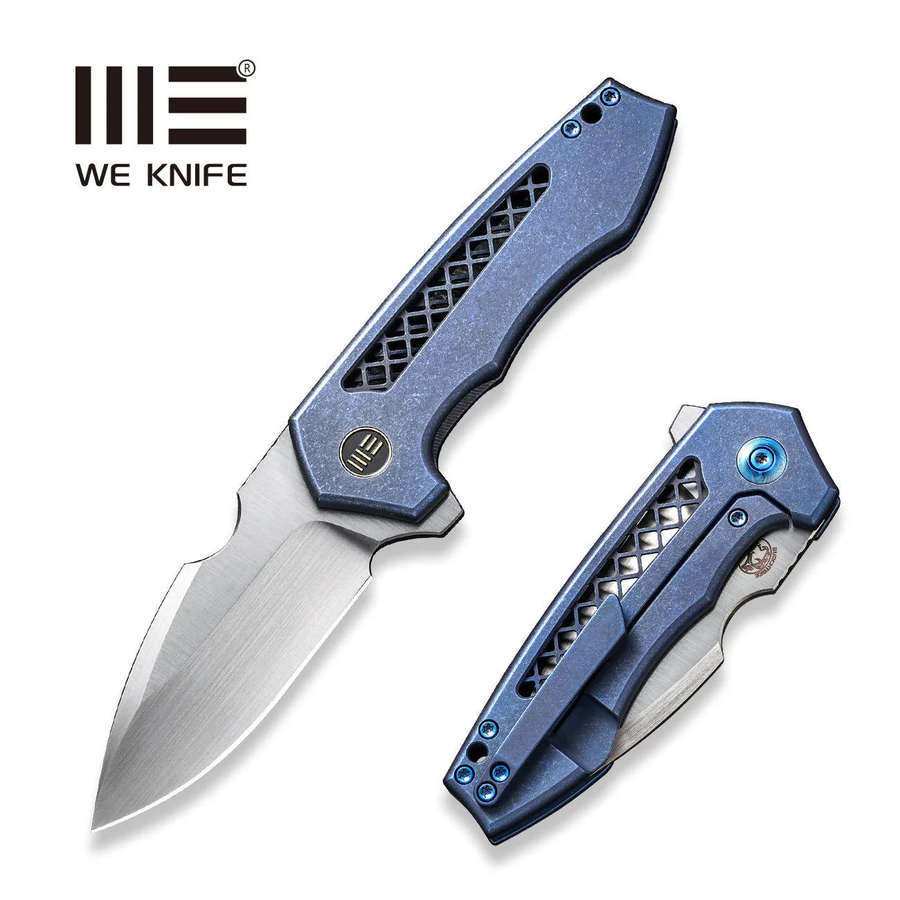 WEKNIFE Harpen Flipper Knife Titanium Handle (2.98" CPM 20CV Blade) WE23019-2
