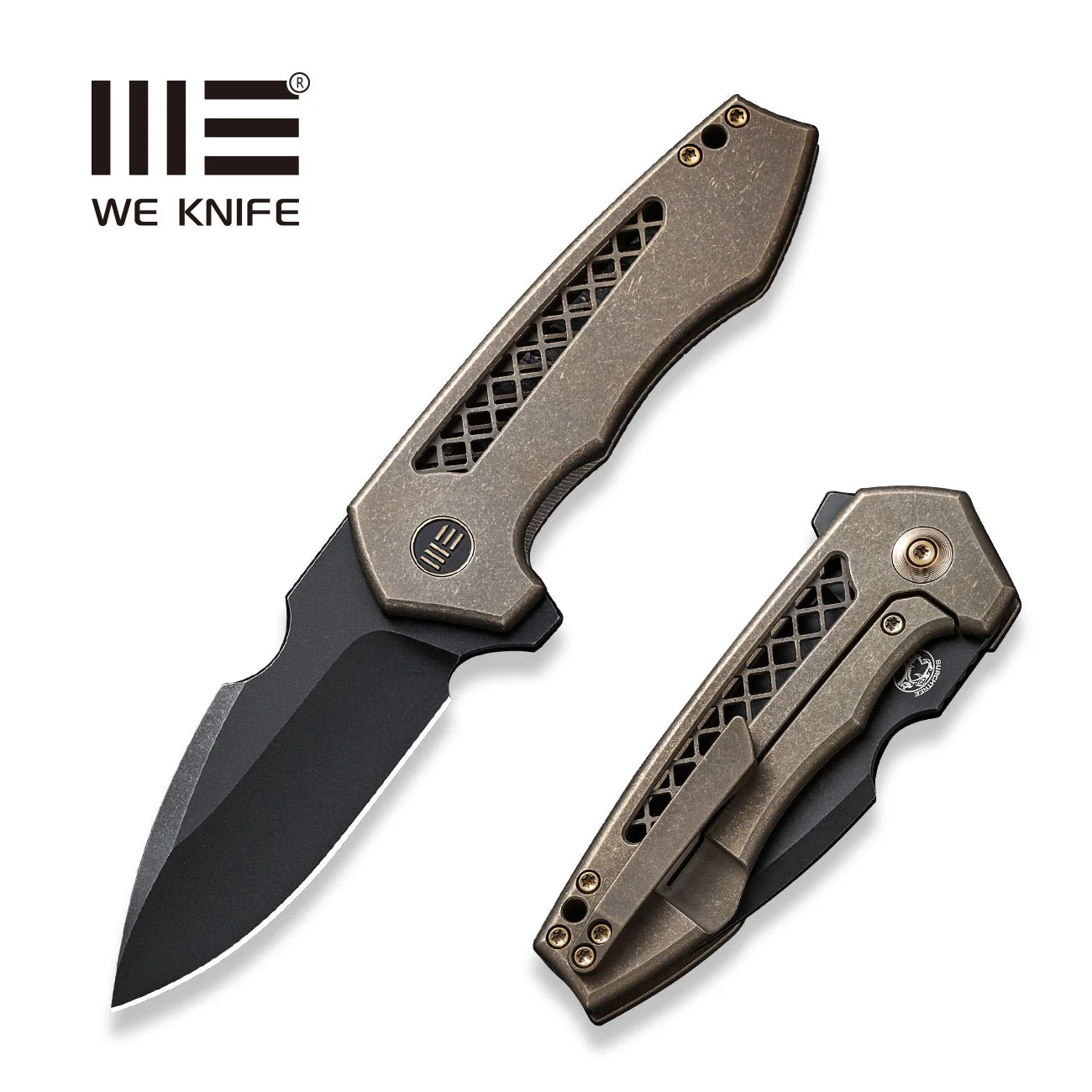 WEKNIFE Harpen Flipper Knife Titanium Handle (2.98" CPM 20CV Blade) WE23019-3