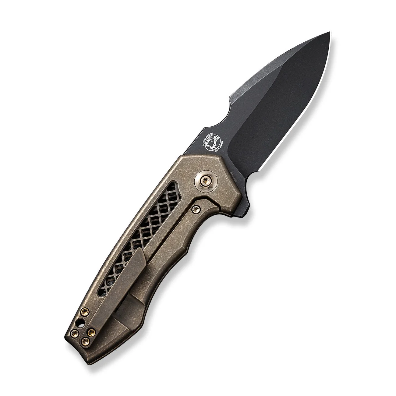 WEKNIFE Harpen Flipper Knife Titanium Handle (2.98" CPM 20CV Blade) WE23019-3 - Image 2