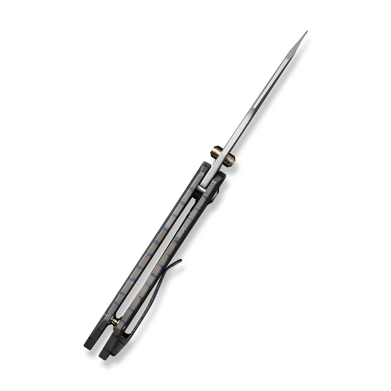 WEKNIFE High-Fin Thumb Stud Knife Titanium Handle (2.98" CPM 20CV Blade) WE22005-4 - Image 9