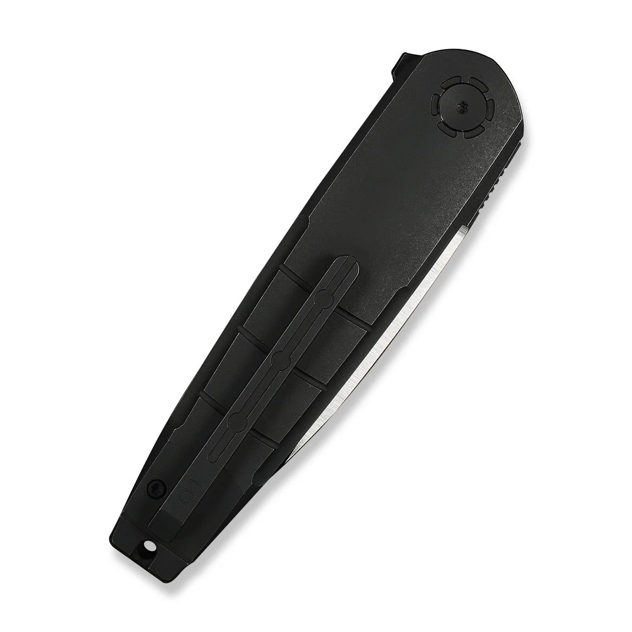 WEKNIFE Hull Flipper Knife Black Titanium Handle & Endcap (3.89" Hand Polished Satin Bohler M390 Blade, Black Stonewashed Flat) WE24046-1 - Image 7