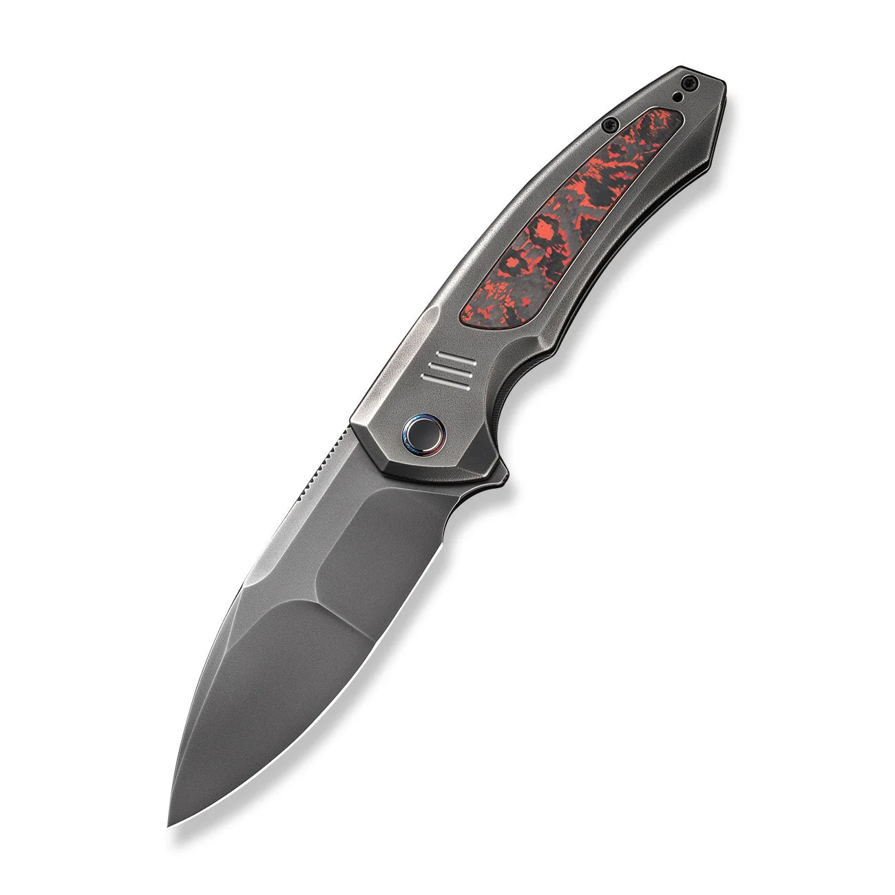 WEKNIFE Hyperactive Flipper Knife Titanium & FatCarbon Fiber Handle (3.8" Vanax Blade) WE23030-2 - Image 3