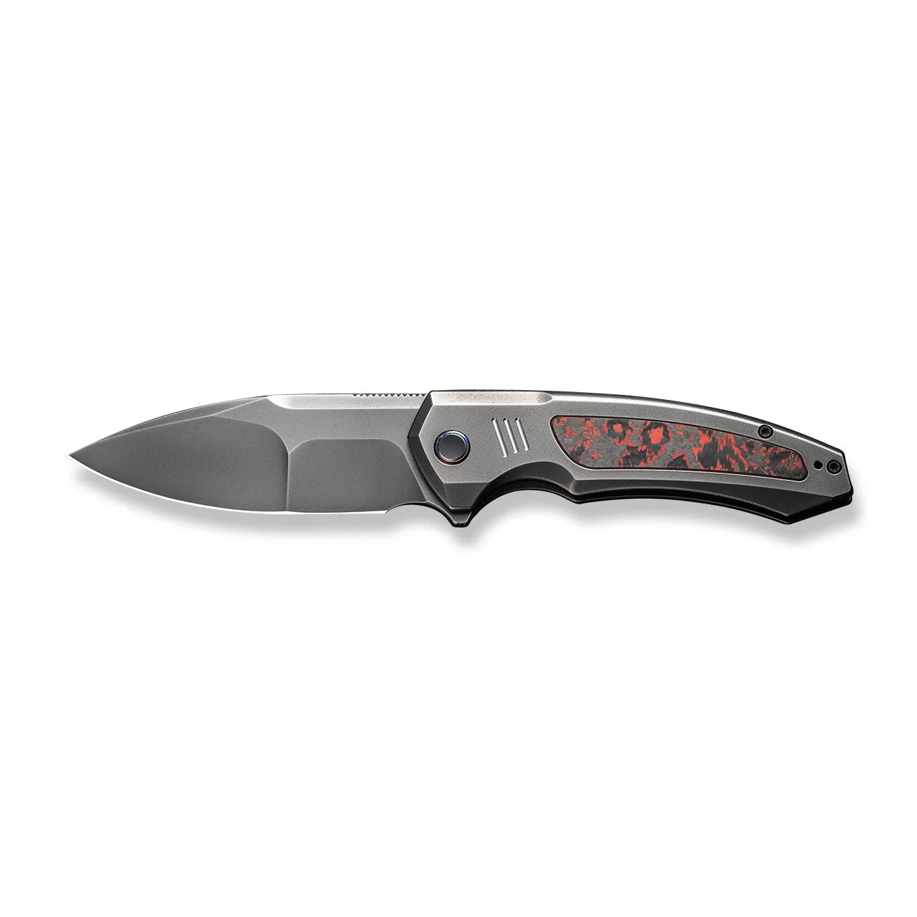 WEKNIFE Hyperactive Flipper Knife Titanium & FatCarbon Fiber Handle (3.8" Vanax Blade) WE23030-2 - Image 4