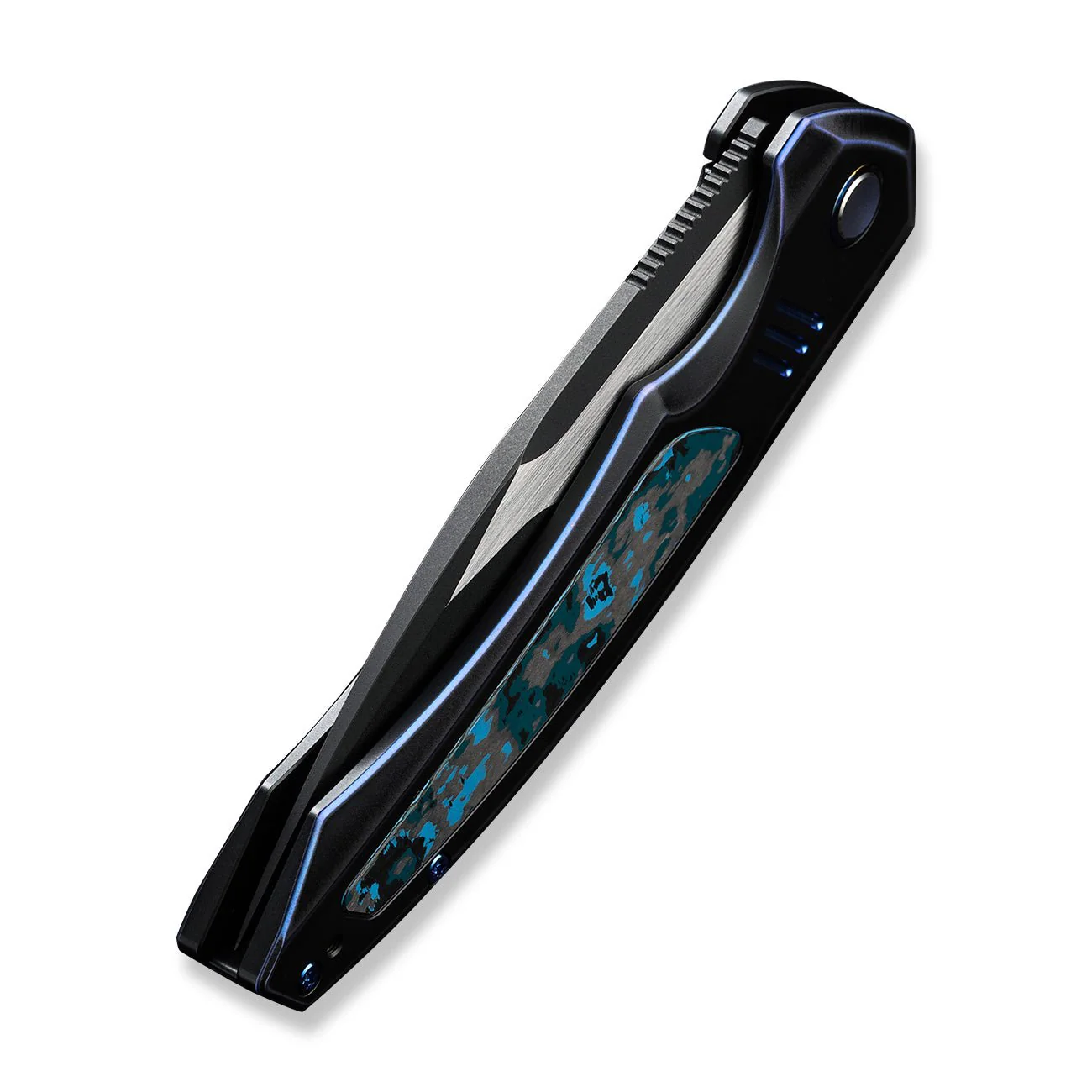 WEKNIFE Hyperactive Flipper Knife Titanium & FatCarbon Fiber Handle (3.8" Vanax Blade) WE23030-3 - Image 8