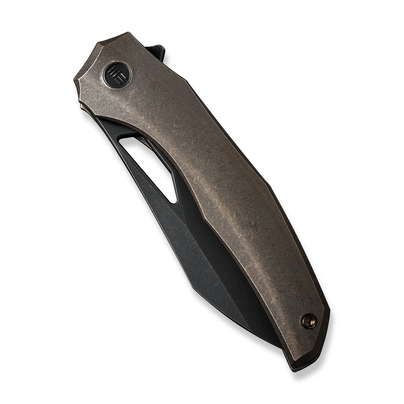 WEKNIFE Ignio Mystery Box Bronze Titanium Handle (3.3" Black Stonewashed CPM 20CV Blade) WE22042B-2 MB, With One Free Mystery WE Or CIVIVI Model - Image 6