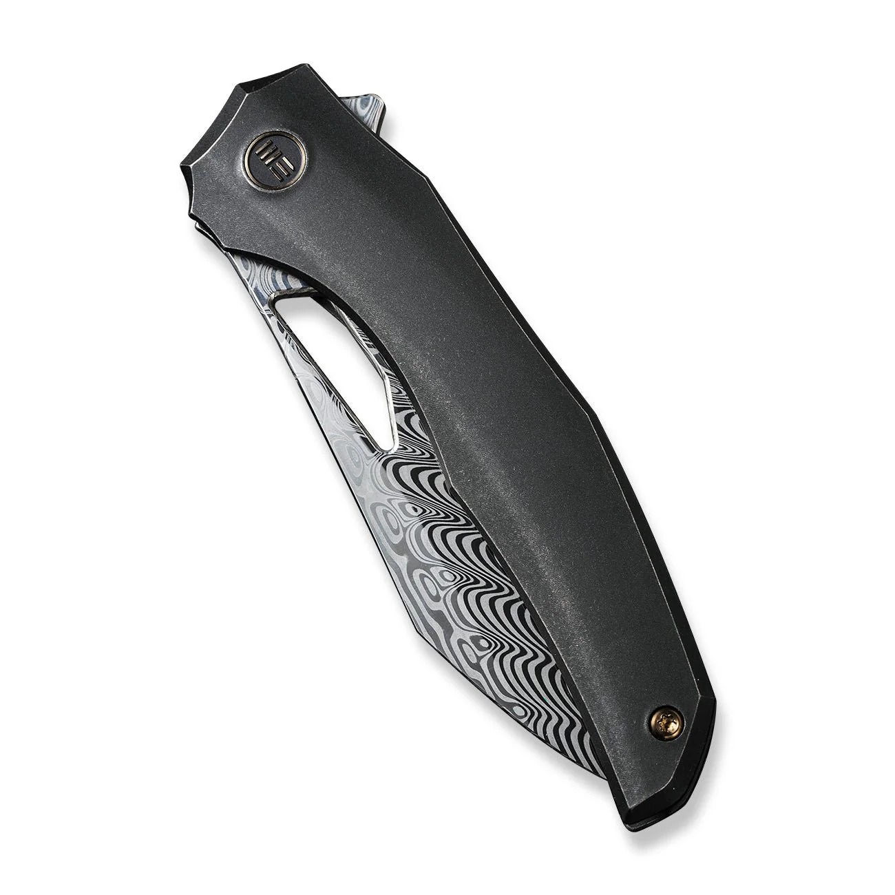 WEKNIFE Ignio Mystery Box Black Titanium Handle (3.3" Hakkapella Damasteel Blade) WE22042B-DS1 MB, With One Free Mystery WE Or CIVIVI Model - Image 6