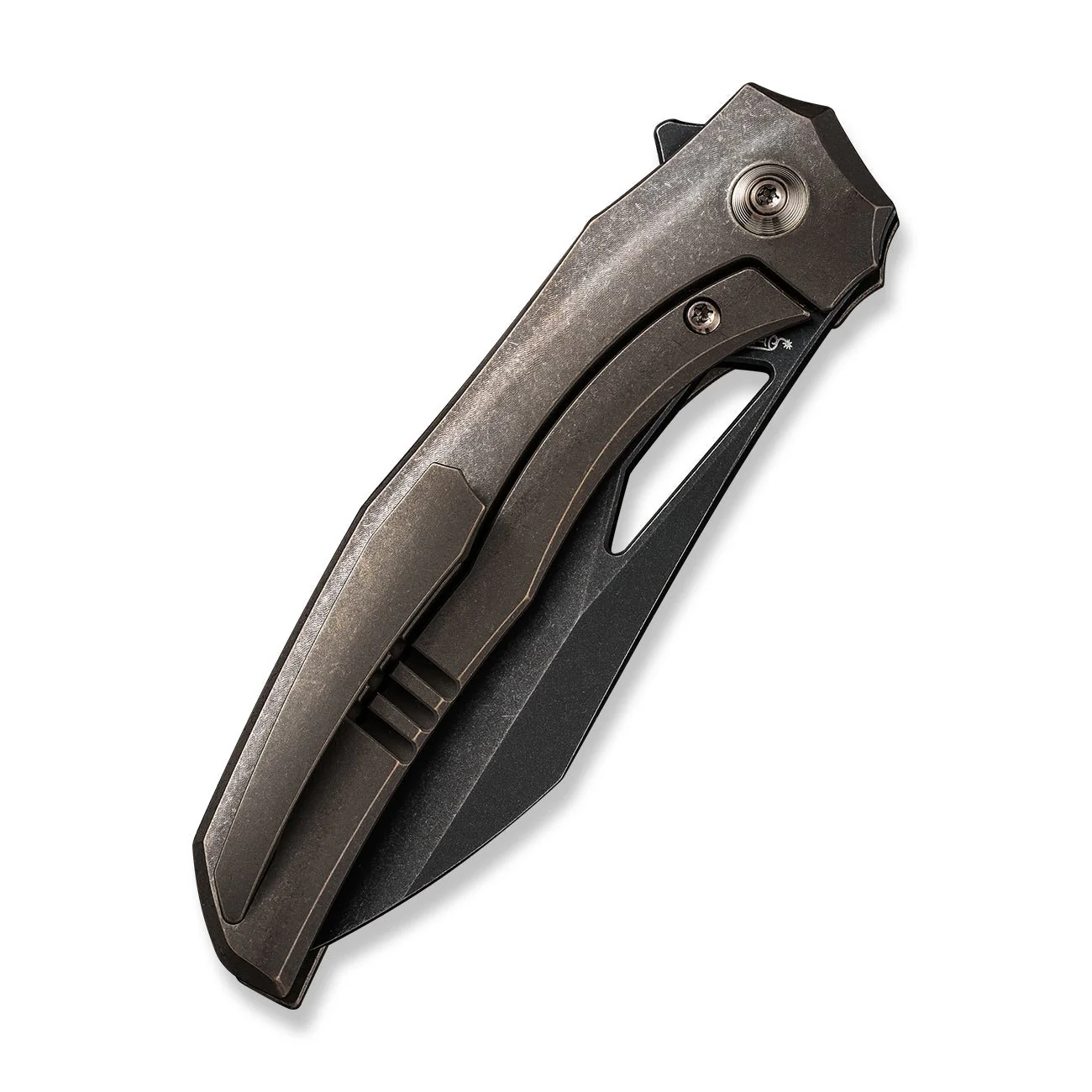 WEKNIFE Ignio Flipper & Thumb Hole Knife Titanium Handle (3.3" CPM 20CV Blade) WE22042B-2 - Image 7