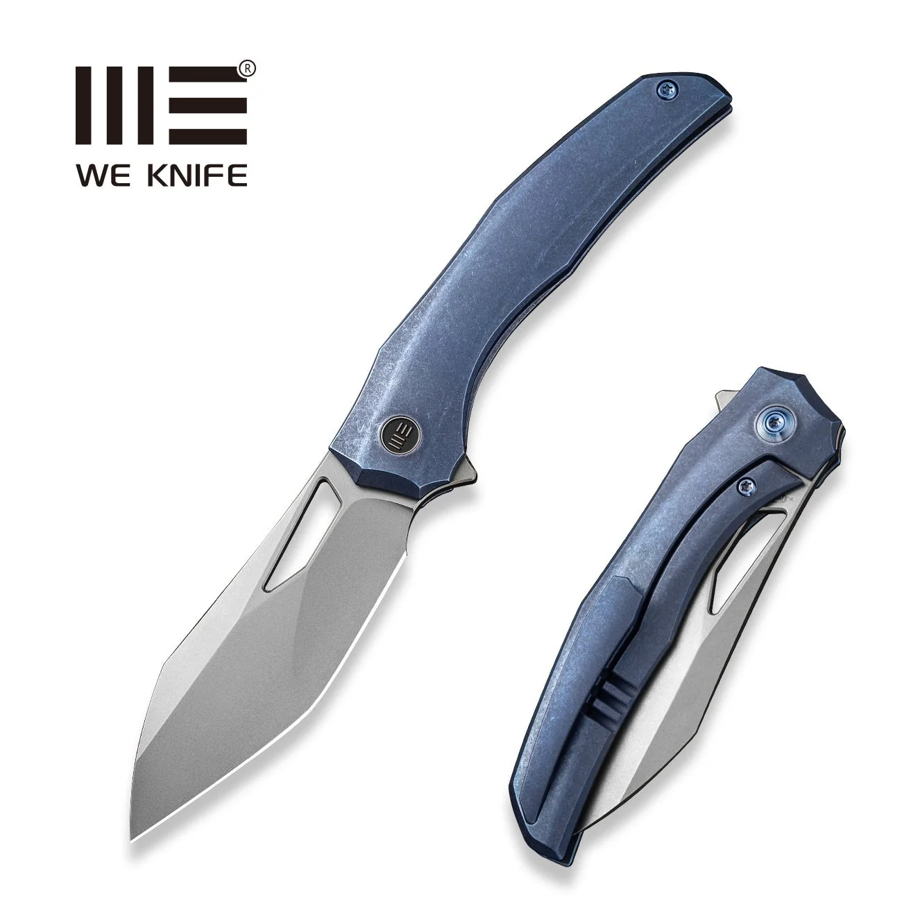 WEKNIFE Ignio Flipper & Thumb Hole Knife Titanium Handle (3.3" CPM 20CV Blade) WE22042B-3