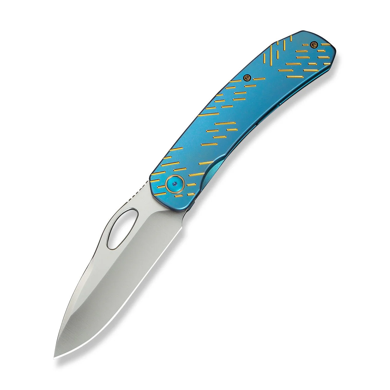 WEKNIFE Inmate Front Flipper & Thumb Hole Knife Titanium Handle (3.7" CPM 20CV Blade) WE23096B-3 - Image 3