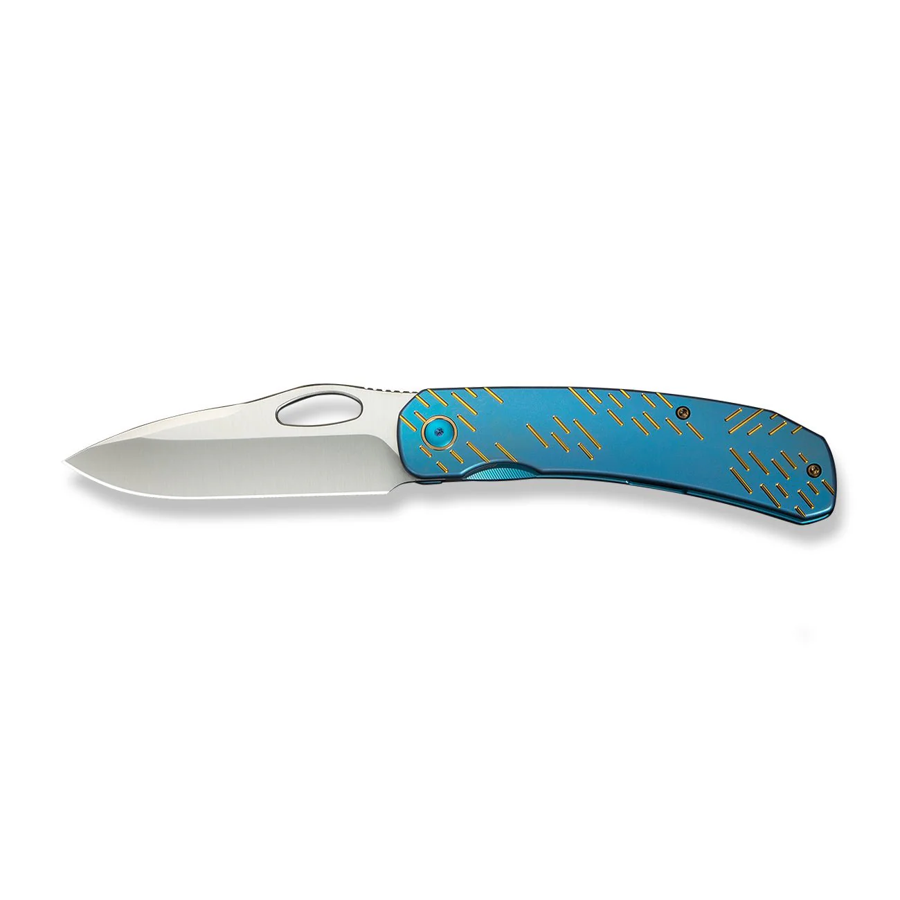 WEKNIFE Inmate Front Flipper & Thumb Hole Knife Titanium Handle (3.7" CPM 20CV Blade) WE23096B-3 - Image 5