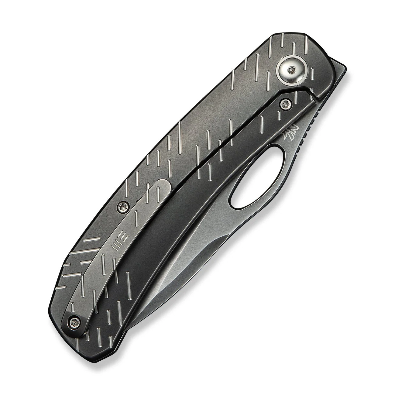 WEKNIFE Inmate Front Flipper & Thumb Hole Knife Titanium Handle (3.7" CPM 20CV Blade) WE23096B-4 - Image 7