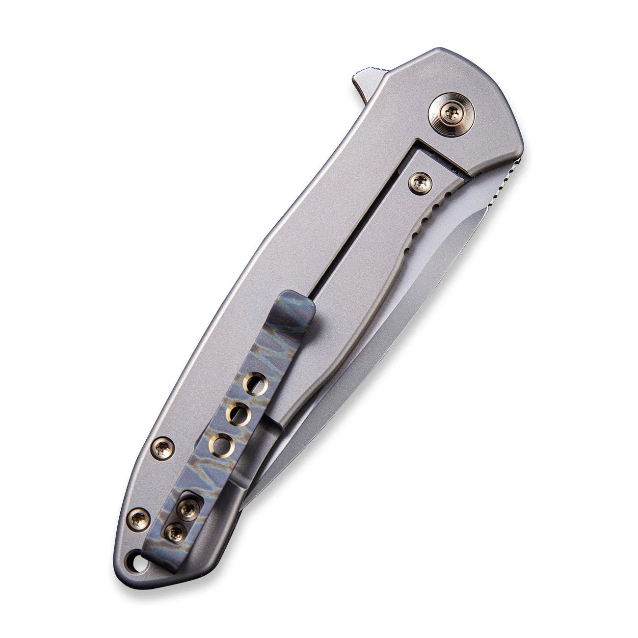 WEKNIFE Kitefin Flipper Knife Titanium & Carbon Fiber Handle (3.24" CPM S35VN Blade) 2001B - Image 6