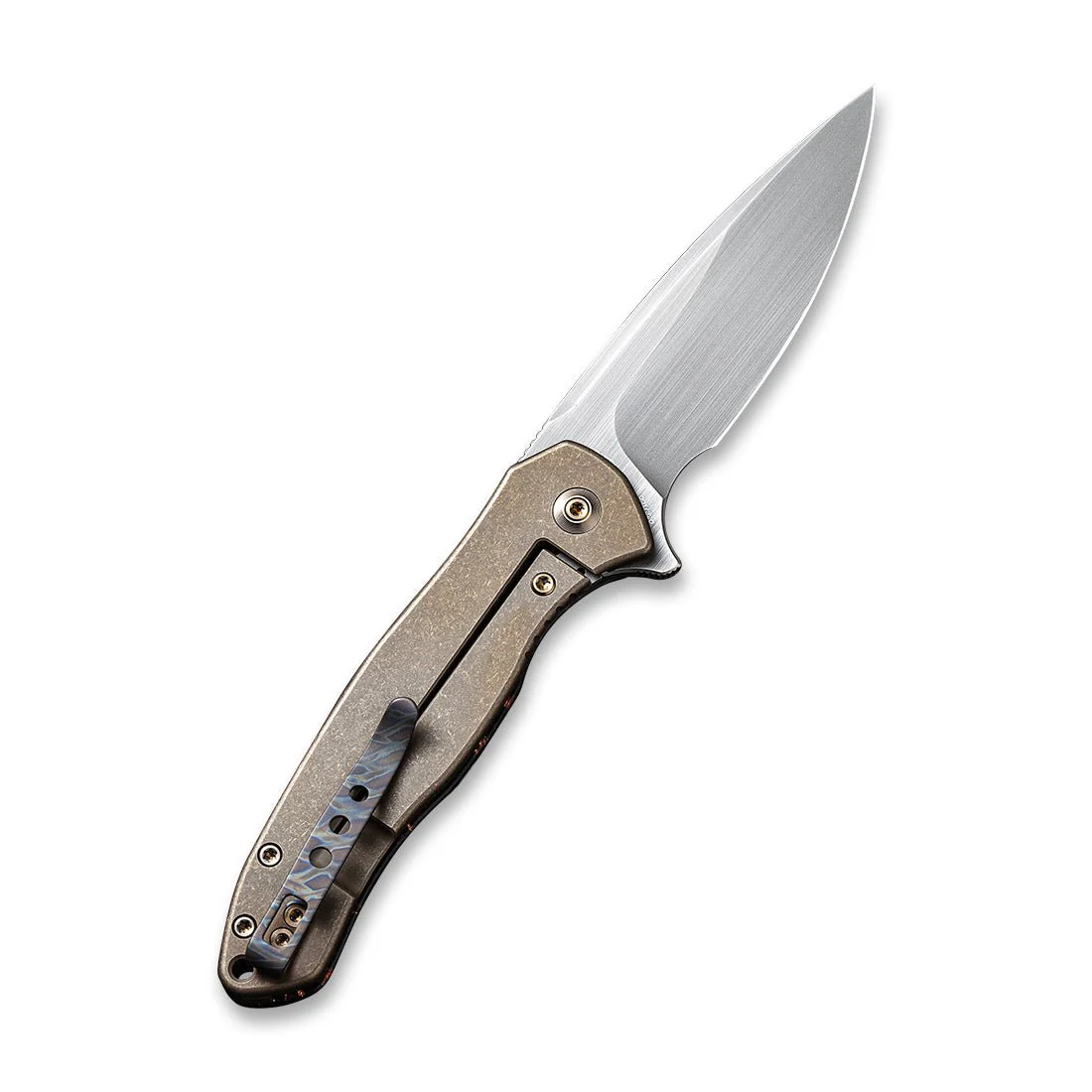 WEKNIFE Kitefin LE Flipper Knife Titanium & Carbon Fiber Handle (3.24" CPM 20CV Blade) 2009B - Image 2