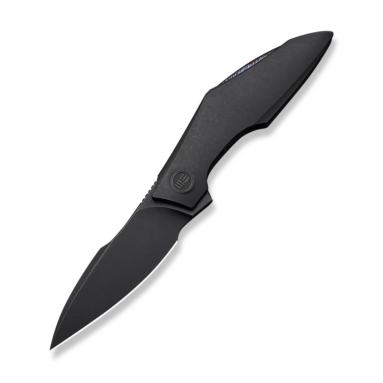 WEKNIFE Krait Snake Flipper Knife Black Titanium Handle (3.34" Black Stonewashed Bohler M390 Blade) WE24084-1 - Image 3