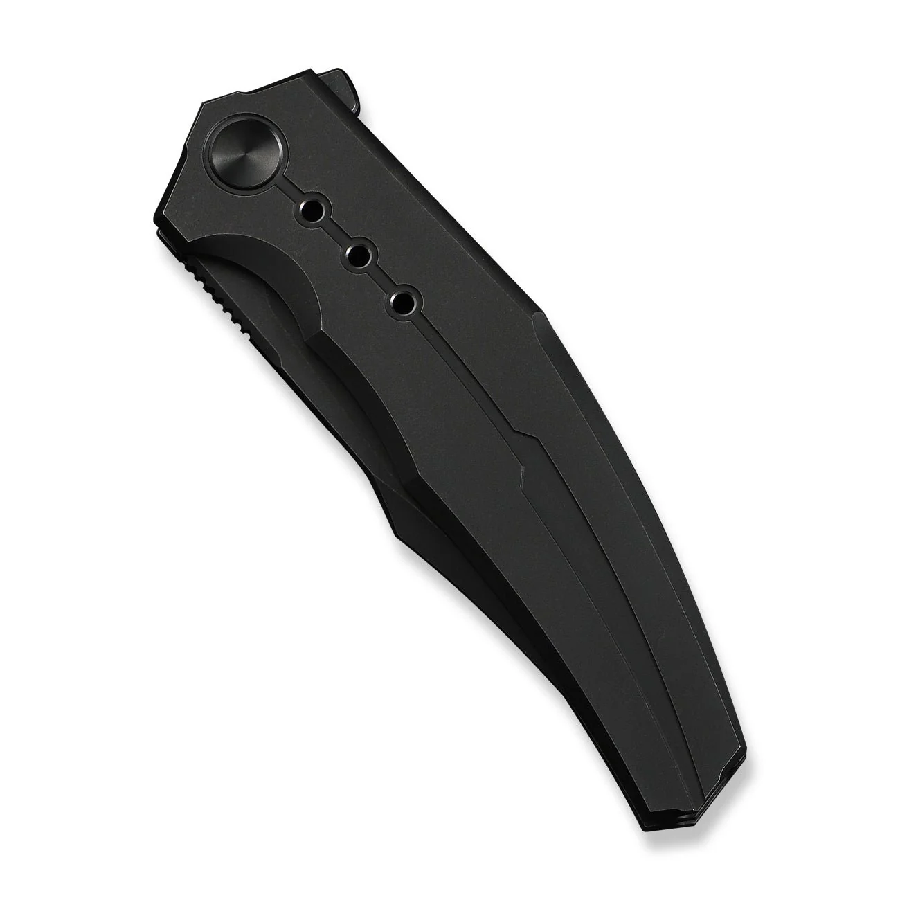 WEKNIFE Kyklos Flipper Knife Black Titanium Handle (3.79" Black Stonewashed Bohler M390 Blade) WE23086-1 - Image 6