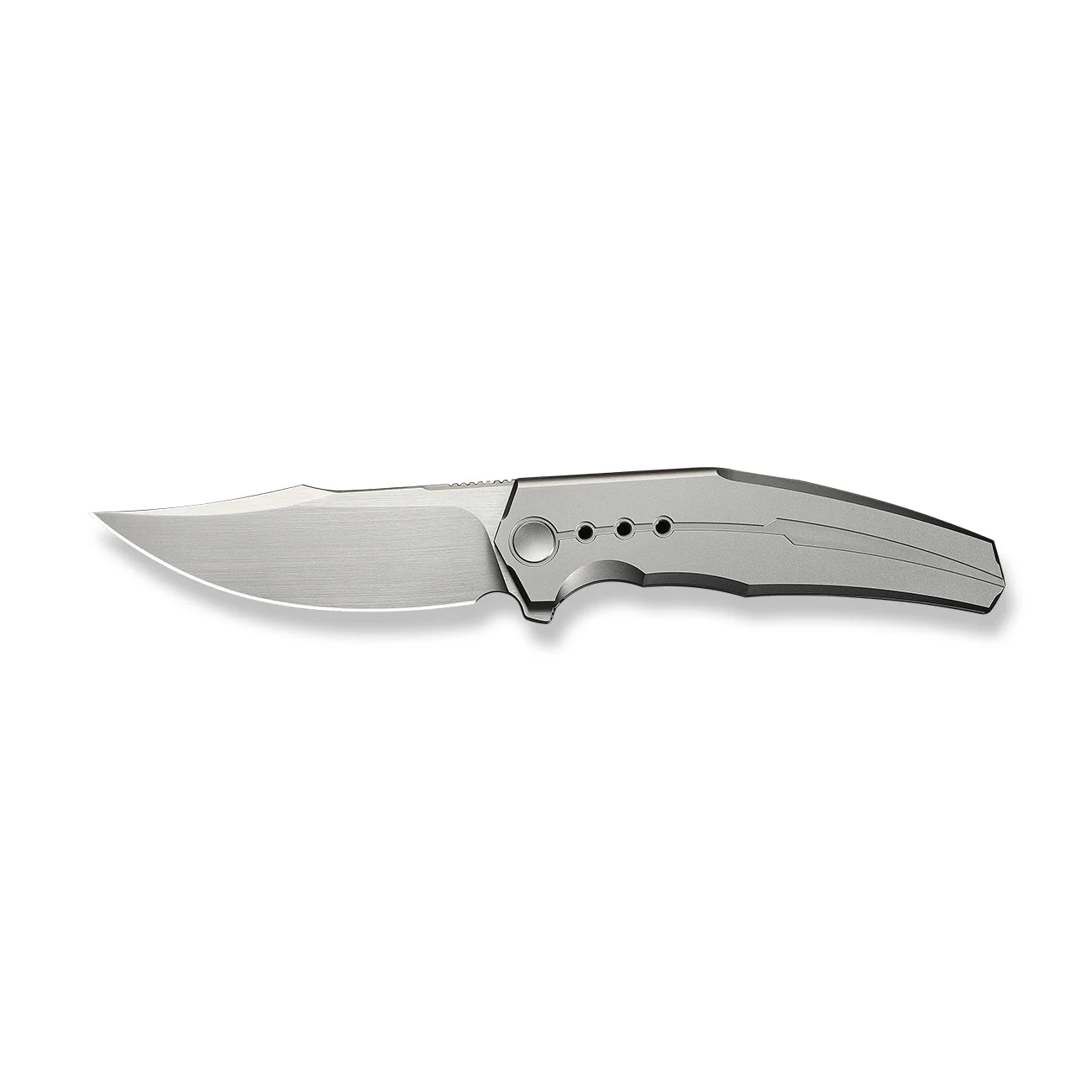 WEKNIFE Kyklos Flipper Knife Gray Titanium Handle (3.79" Hand Rubbed Satin Bohler M390 Blade) WE23086-4 - Image 4