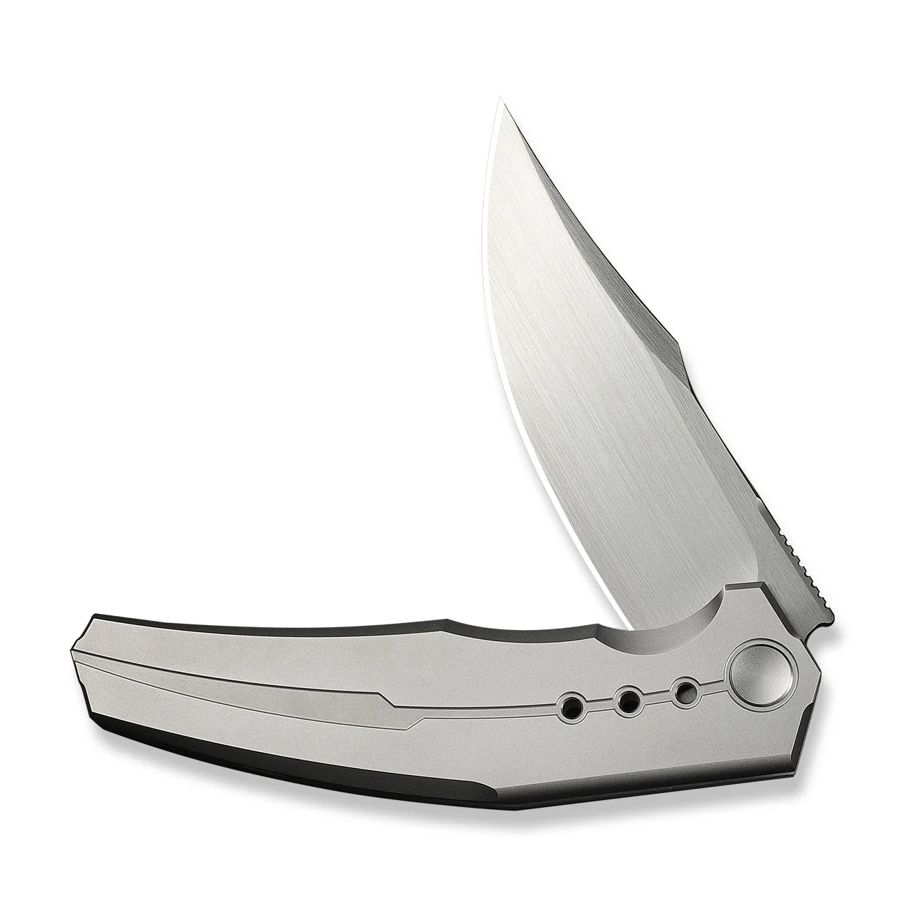 WEKNIFE Kyklos Flipper Knife Gray Titanium Handle (3.79" Hand Rubbed Satin Bohler M390 Blade) WE23086-4 - Image 5
