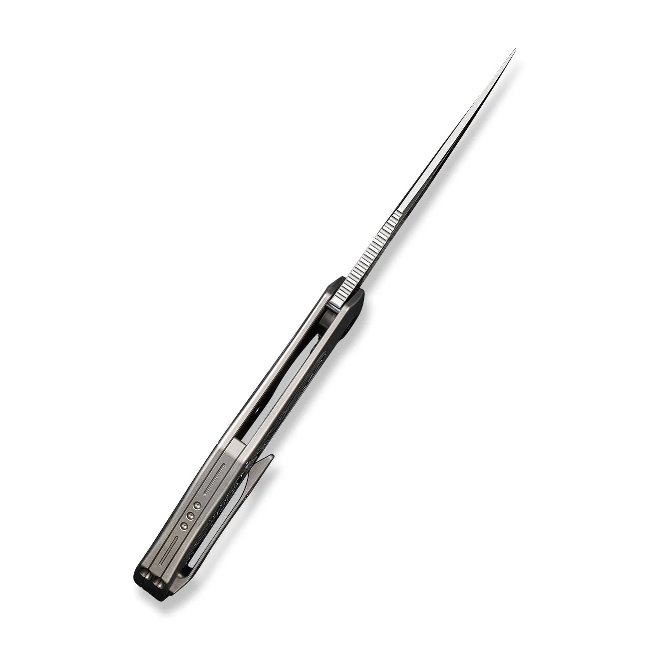 WEKNIFE Magnetron Flipper Knife Titanium & Carbon Fiber Handle (3.76" CPM 20CV Blade) WE18058-1 - Image 9