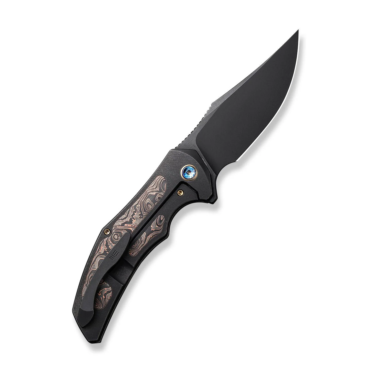 WEKNIFE Magnetron Flipper Knife Titanium & Carbon Fiber Handle (3.76" CPM 20CV Blade) WE18058-3 - Image 2