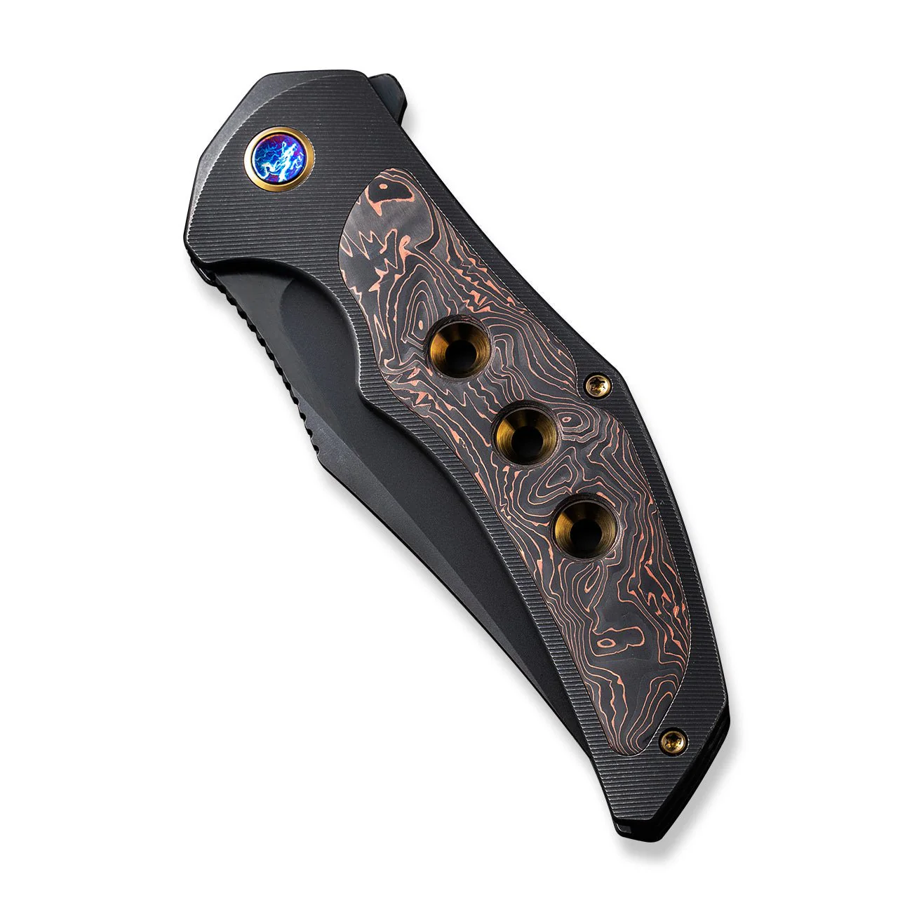 WEKNIFE Magnetron Flipper Knife Titanium & Carbon Fiber Handle (3.76" CPM 20CV Blade) WE18058-3 - Image 6