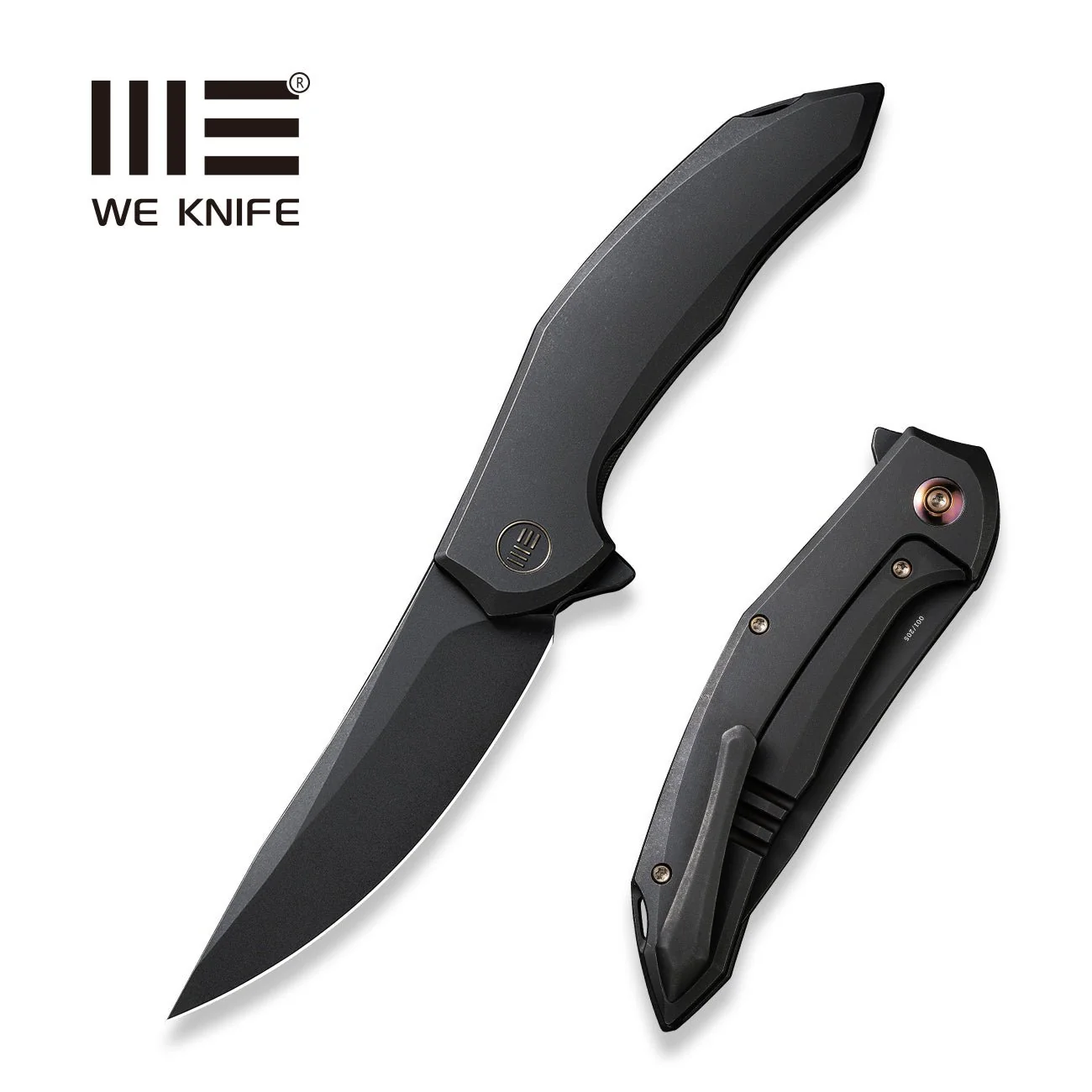 WEKNIFE Merata Flipper Knife Titanium Handle (3.68" CPM 20CV Blade) WE22008A-1