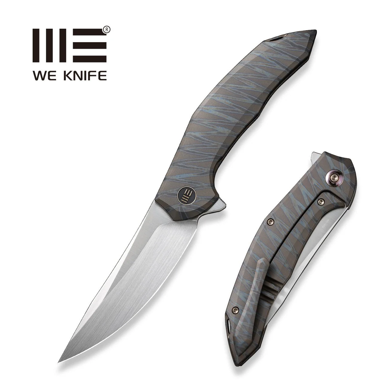 WEKNIFE Merata Flipper Knife Titanium Handle (3.68" CPM 20CV Blade) WE22008A-3