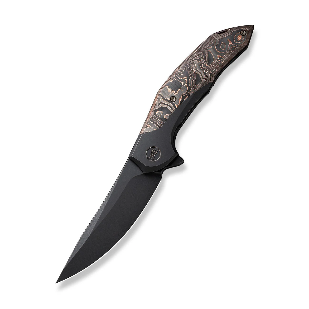 WEKNIFE Merata Flipper Knife Titanium & Carbon Fiber Handle (3.68" CPM 20CV Blade) WE22008B-1 - Image 3