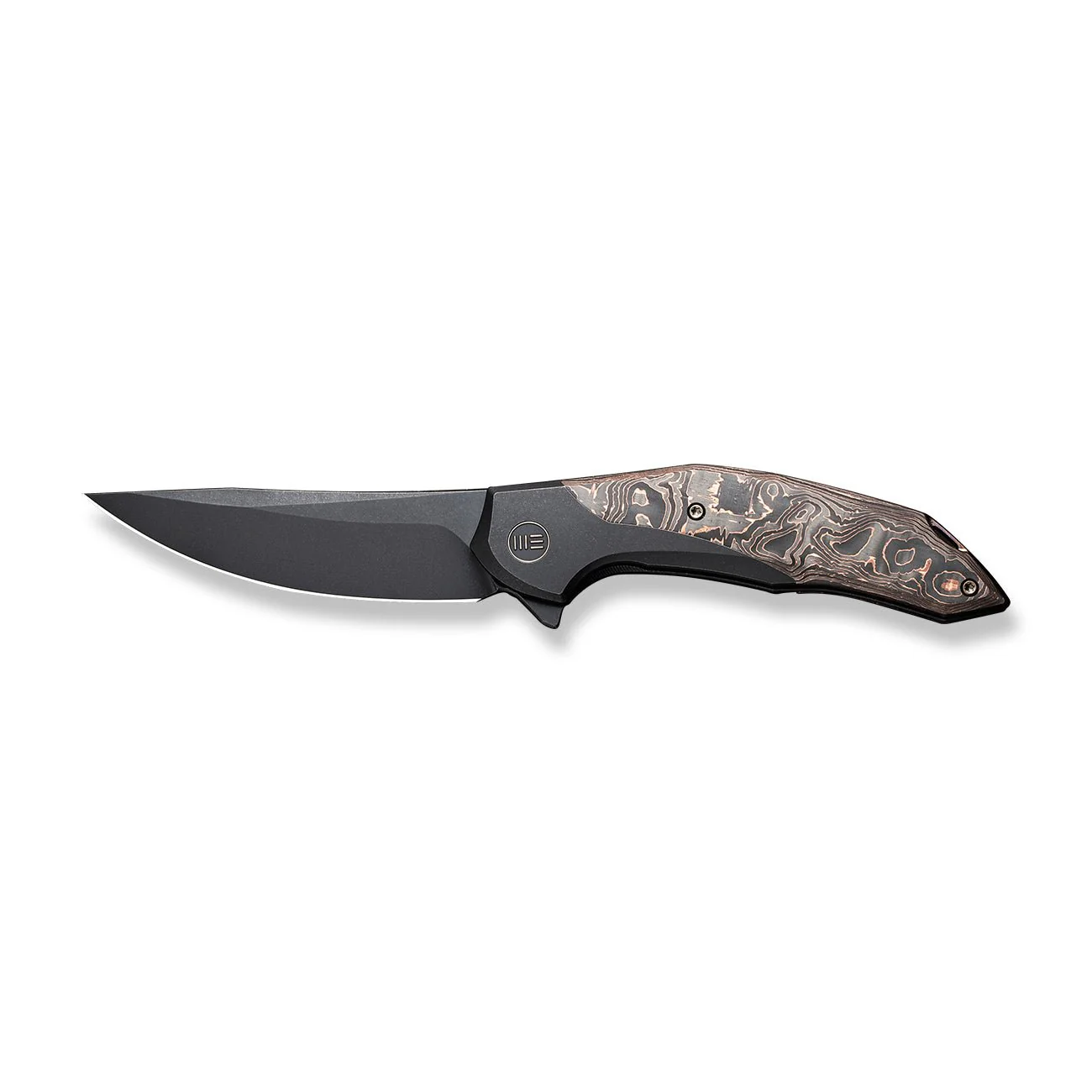 WEKNIFE Merata Flipper Knife Titanium & Carbon Fiber Handle (3.68" CPM 20CV Blade) WE22008B-1 - Image 4