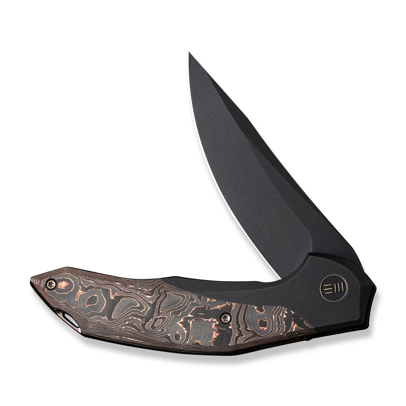 WEKNIFE Merata Flipper Knife Titanium & Carbon Fiber Handle (3.68" CPM 20CV Blade) WE22008B-1 - Image 5
