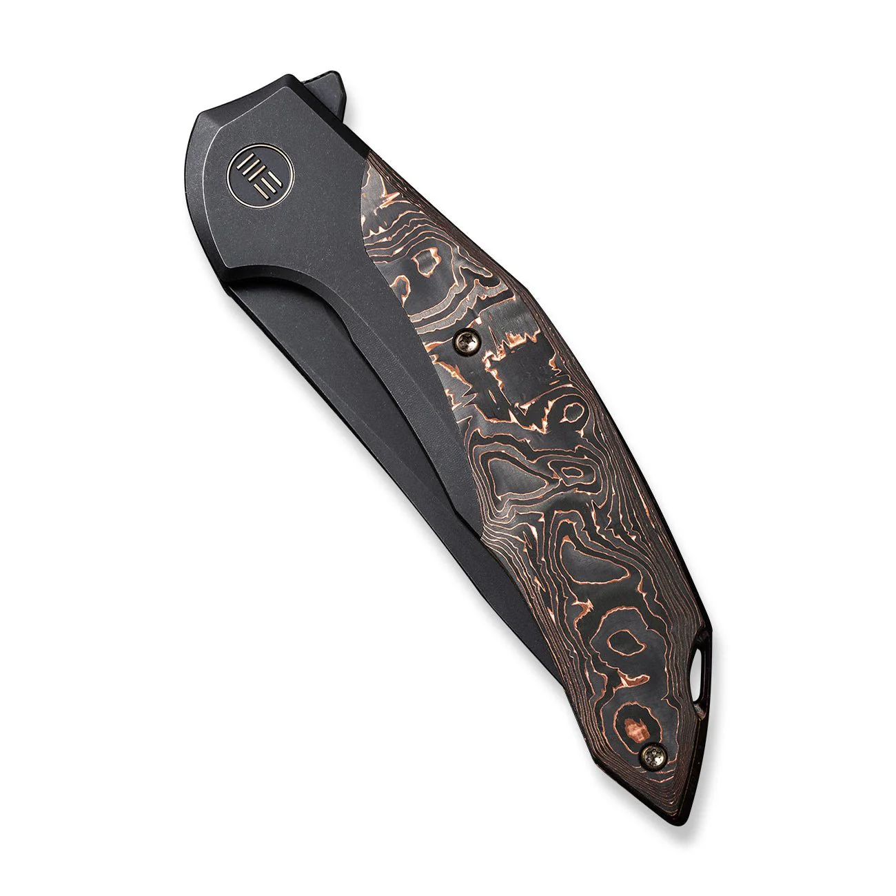 WEKNIFE Merata Flipper Knife Titanium & Carbon Fiber Handle (3.68" CPM 20CV Blade) WE22008B-1 - Image 6