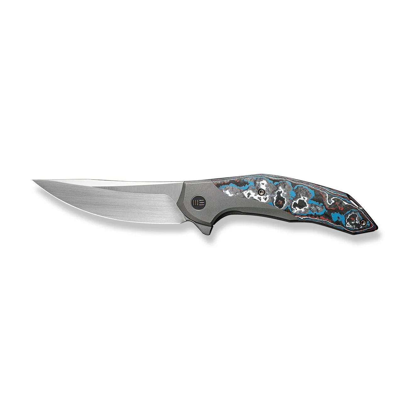 WEKNIFE Merata Flipper Knife Titanium & FatCarbon Fiber Handle (3.68" CPM 20CV Blade) WE22008B-2 - Image 4