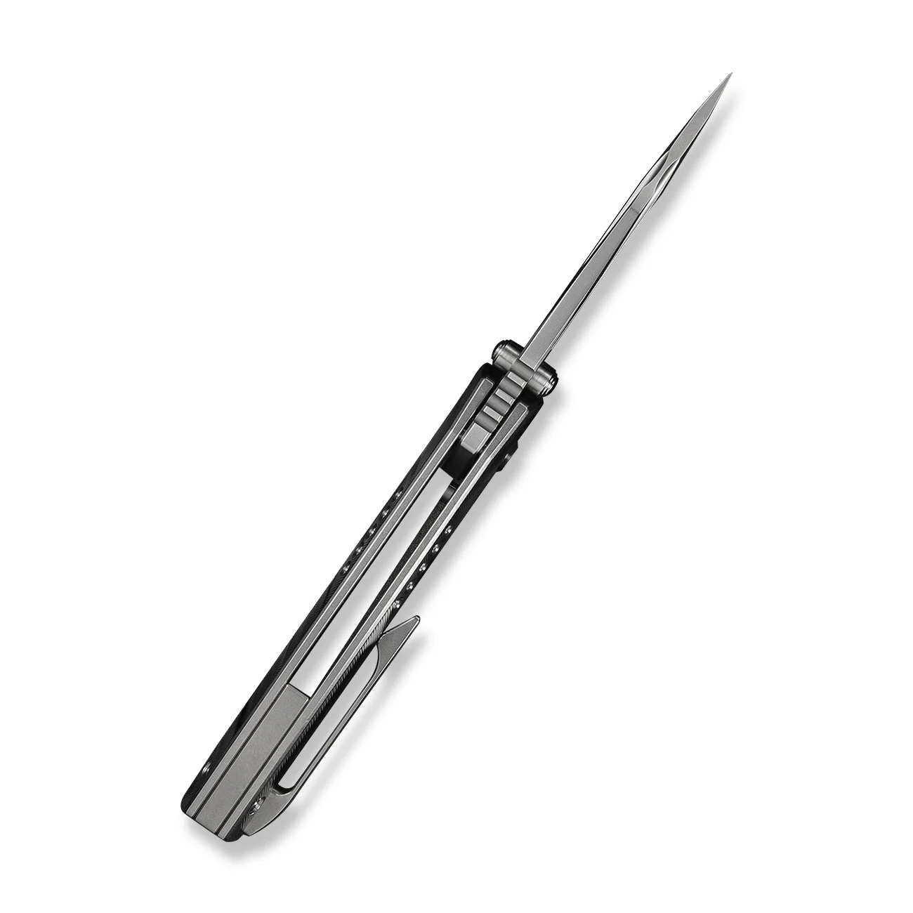 WEKNIFE Micro Trogon Thumb Stud Knife Satin Polished Titanium Handle (2.68" Polished Bead Blasted Bohler M390 Blade) WE24043-2 - Image 9