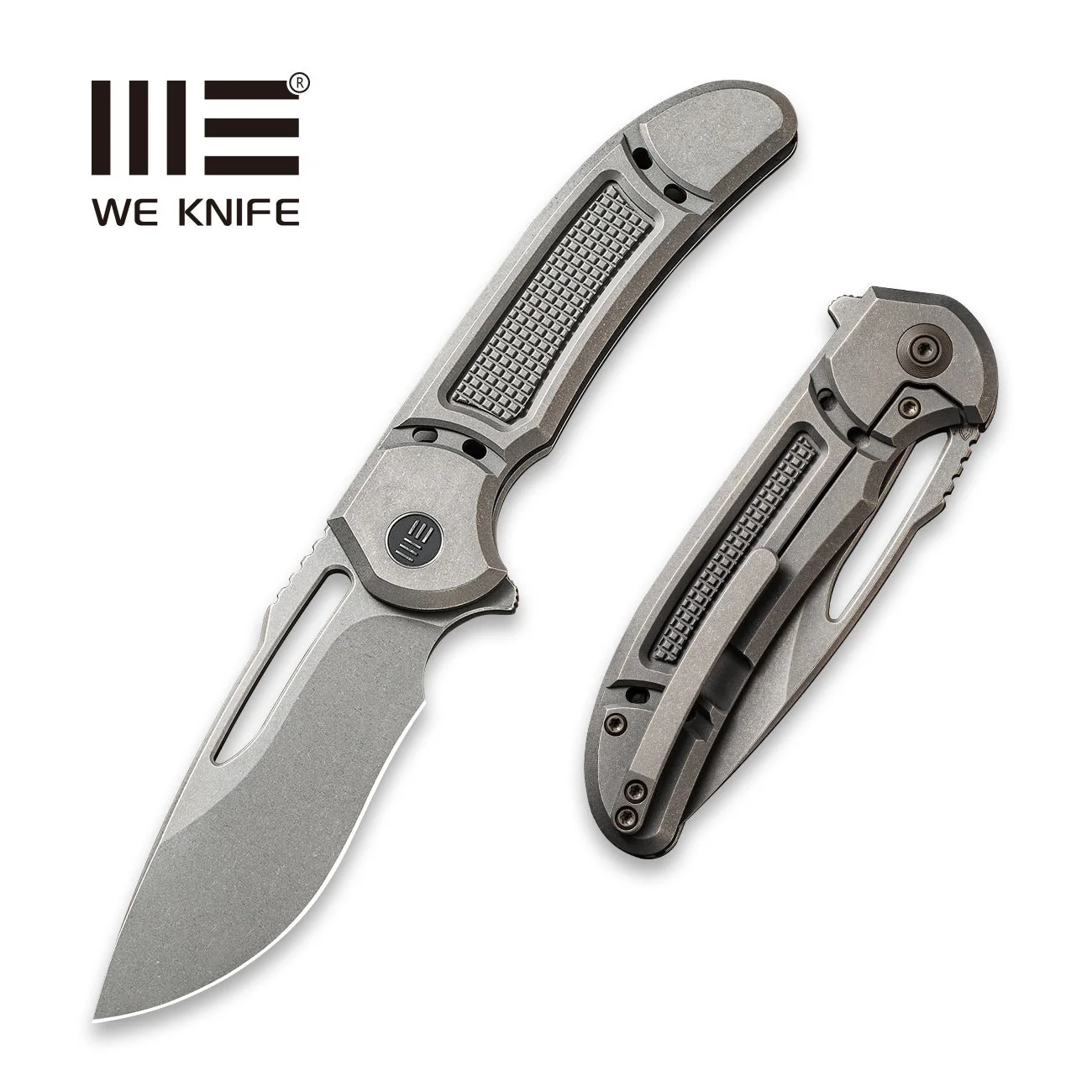 WEKNIFE Minax Flipper & Thumb Hole Knife Titanium Handle(3.44" CPM 20CV Blade) 2007B