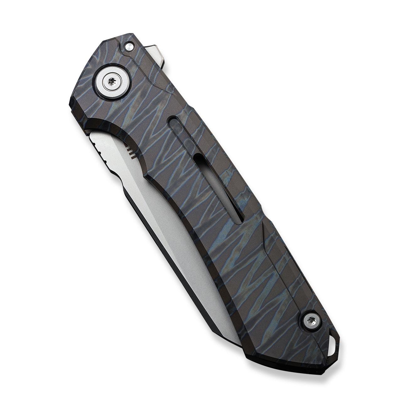 WEKNIFE Mini Buster Flipper Knife Titanium Handle (3.43" CPM 20CV Blade) 2003C - Image 6