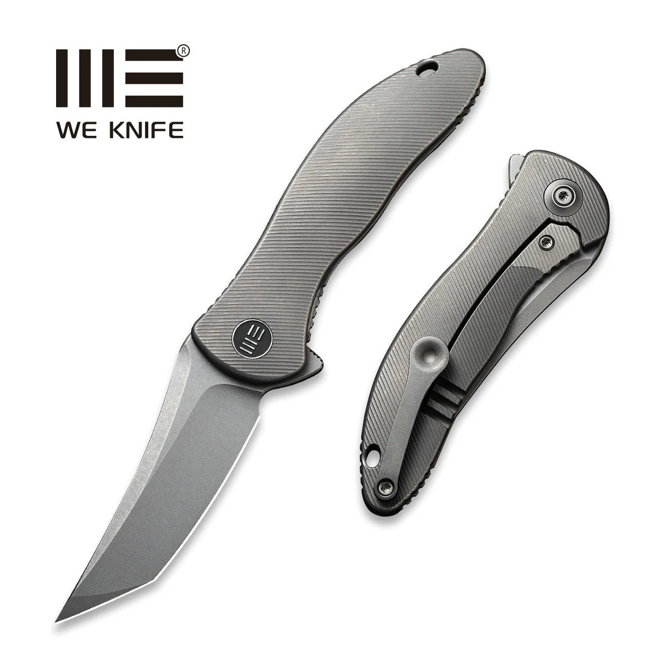 WEKNIFE Mini Synergy Flipper Knife Titanium Handle (2.93" CPM 20CV Blade) 2012A