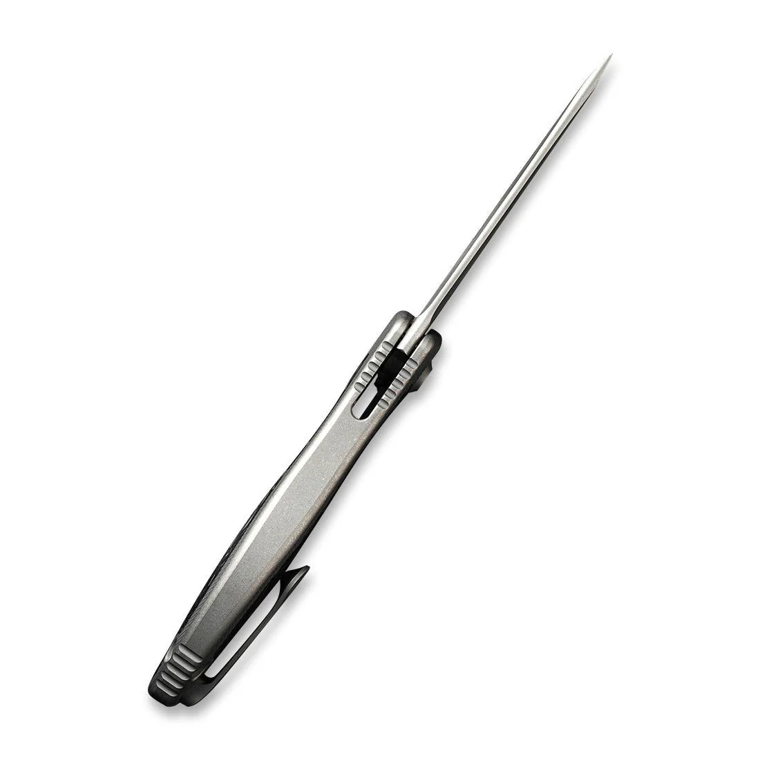 WEKNIFE Mini Synergy Flipper Knife Titanium & Carbon Fiber Handle (2.93" CPM 20CV Blade) 2012CF-A - Image 8